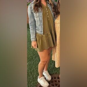 Anthropologie Short Sleeve Mini Dress